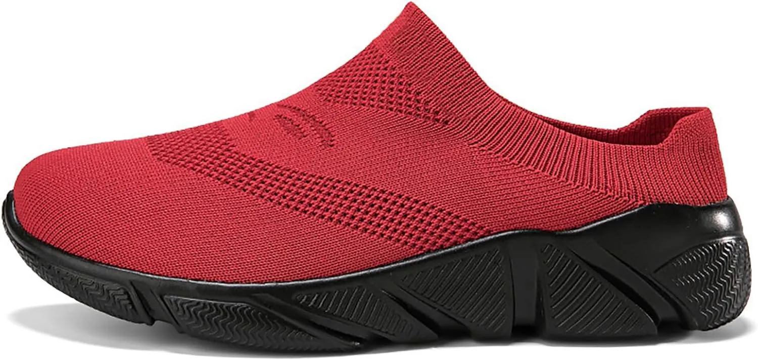 Women Gym Shoes Soft Platform Slip On Breathable Mesh Sneakers Summer Casual Comfortable Non Slip Walking Sport Shoes