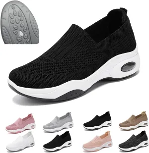 Women Orthopedic Sneakers Slip On Air Cushion Wedge Walking Shoes Arch Support Low Top Shoes Orthopedic Shoes for Women