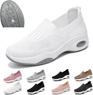 Women Orthopedic Sneakers Slip On Air Cushion Wedge Walking Shoes Arch Support Low Top Shoes Orthopedic Shoes for Women
