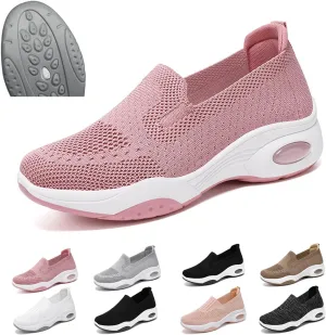 Women Orthopedic Sneakers Slip On Air Cushion Wedge Walking Shoes Arch Support Low Top Shoes Orthopedic Shoes for Women