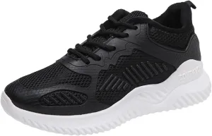 Women Runners Walking Shoes White Tennis Non Slip Running Shoes Lightweight Workout Breathable Cushioning Fashion Sneakers