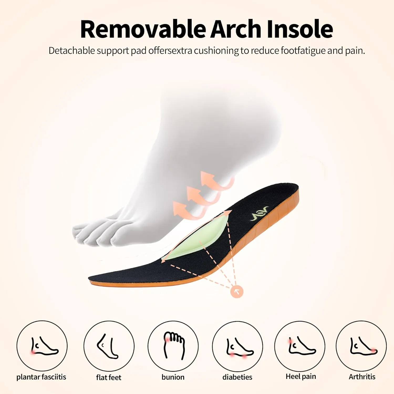 Women Wide Toe Box Shoes Slip On Walking Shoes Air Tennis Sneakers for Swelling Bunion Plantar Fasciitis, Size 6-11