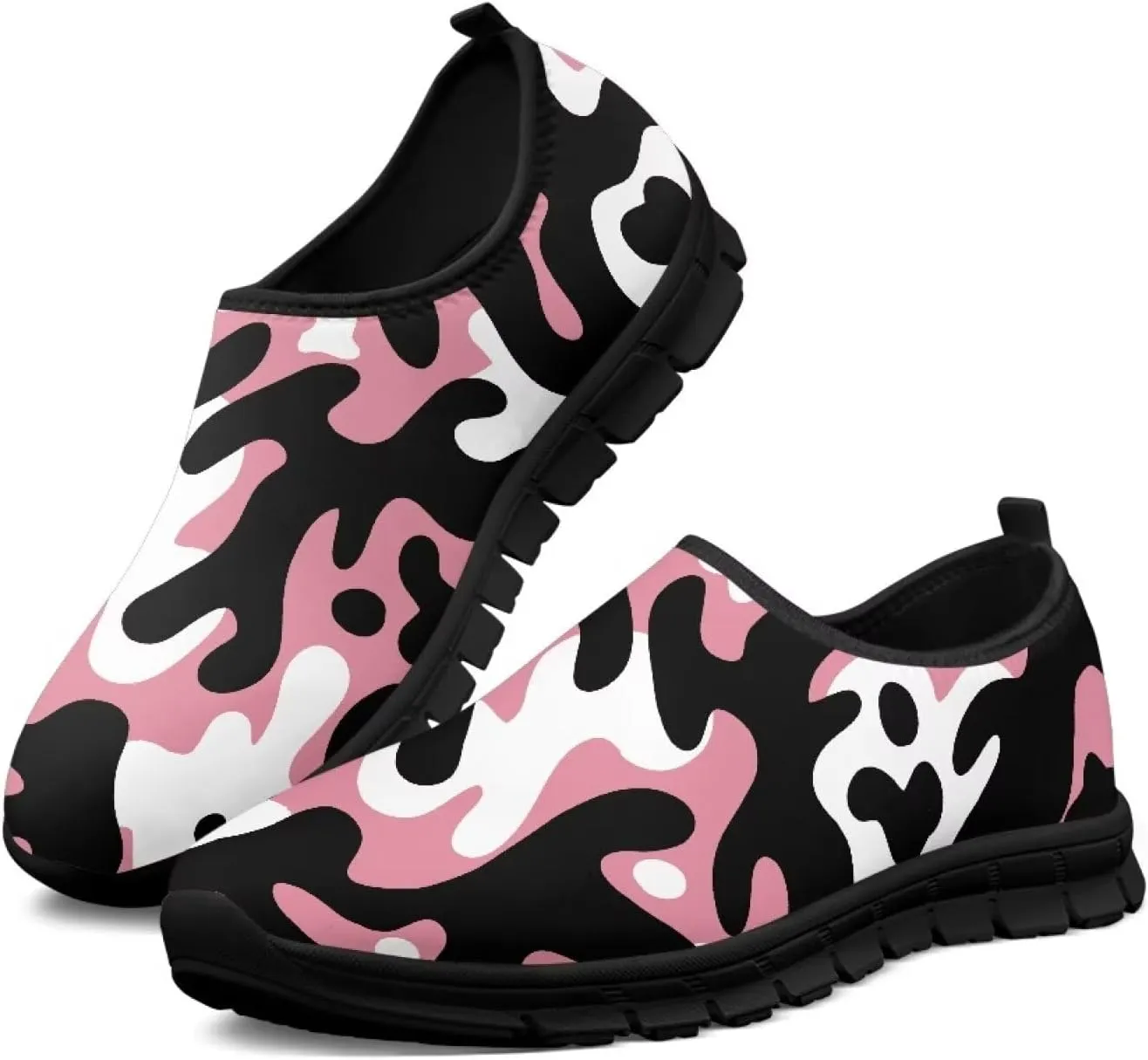 Womens Canvas Shoes Low Top Fashion Sneakers Slip on Walking ShoeBlack Sole
