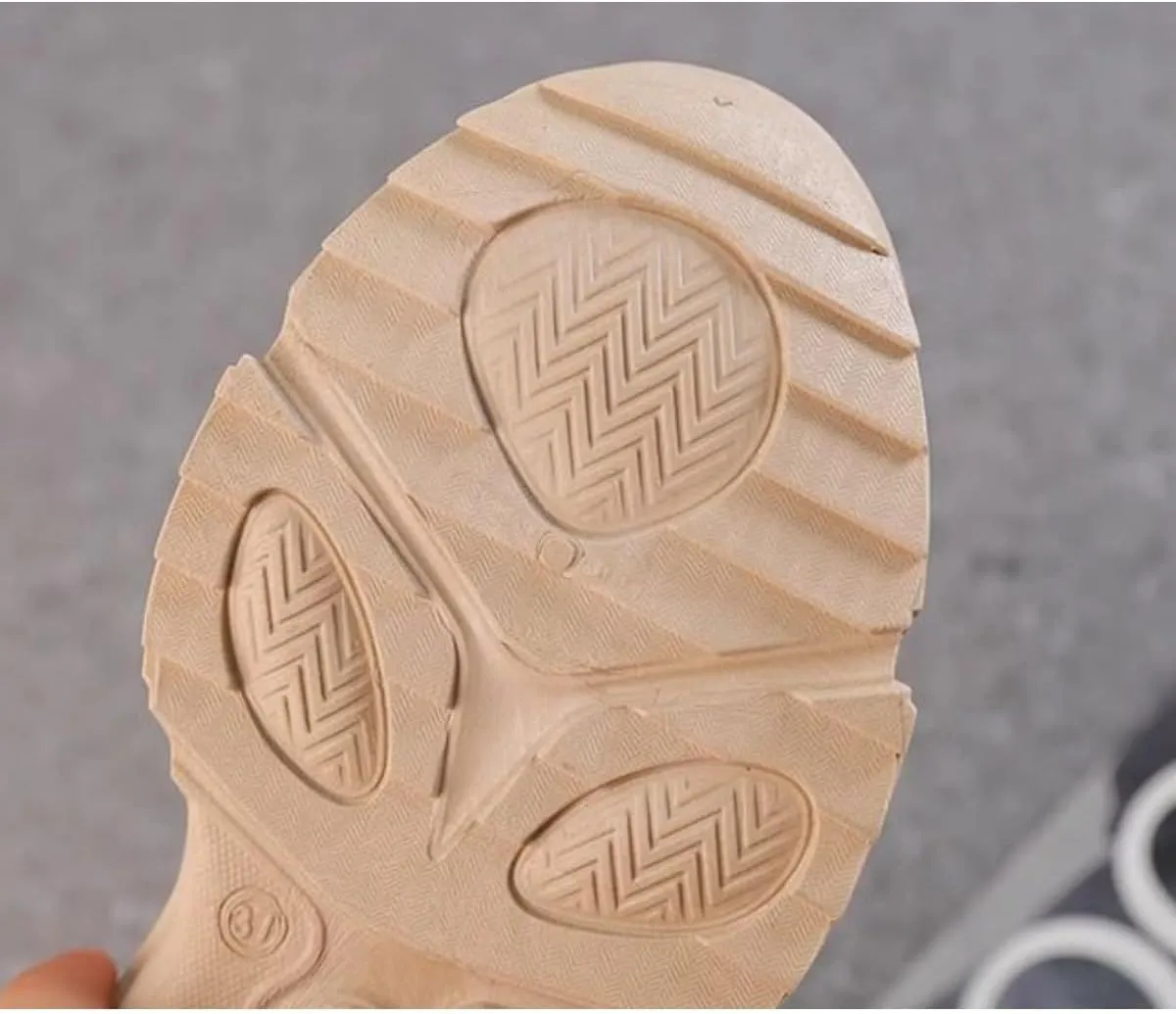 Women's Fashion Dad Sneakers - Chunky Platform Running Shoes in Beige or White with Breathable Mesh Design