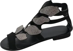 Womens Memory Foam Barefoot Slide Sandals Comfortable Summer Outdoor Adjustable Buckle Arch Support Beach Fashion Lightweight Casual Footwear Orthopedic Shoes for Women