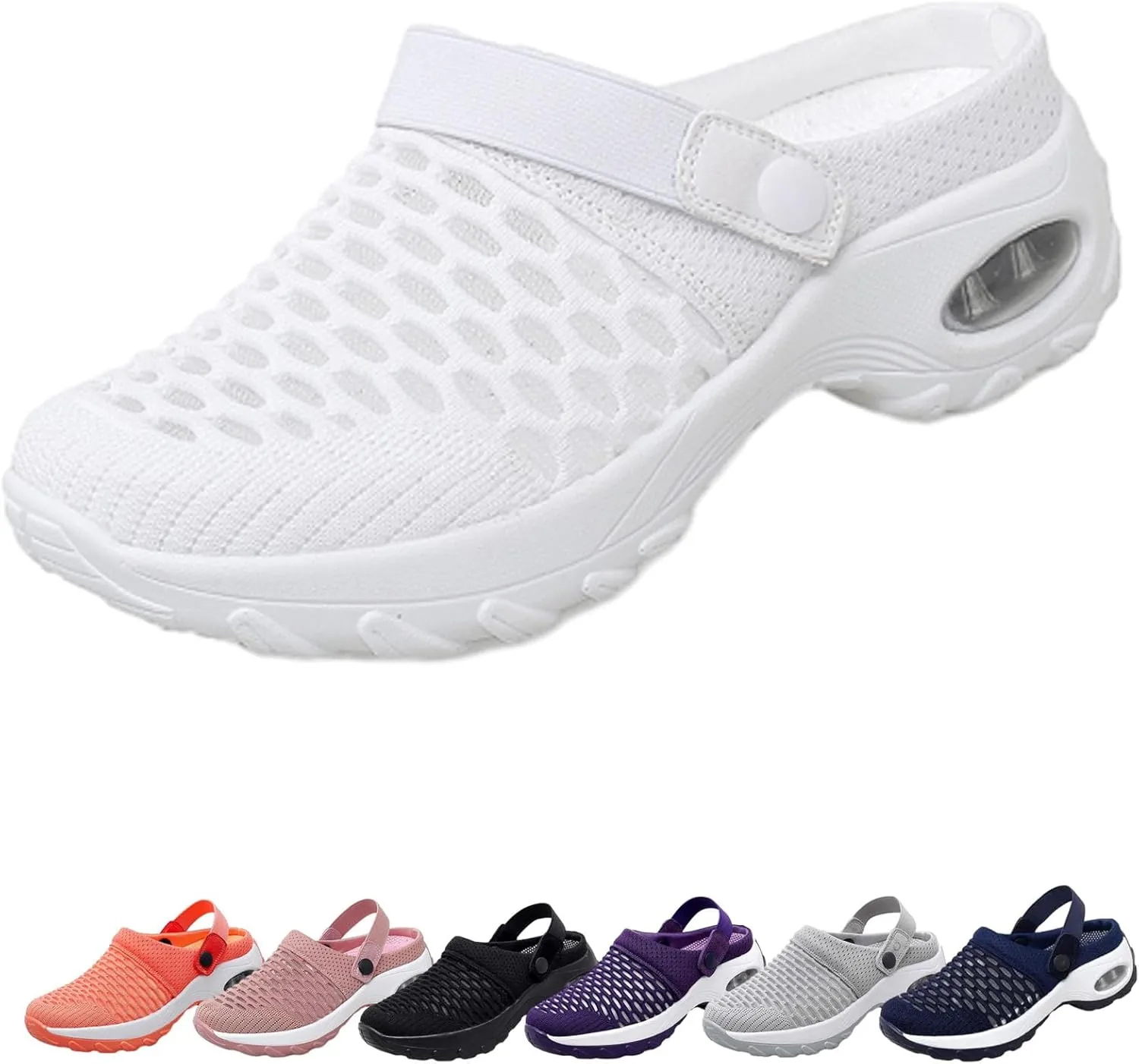 Women's Orthopedic Clogs with Air Cushion Support to Reduce Back and Knee Pressure, Walking Shoes Slippers Sandals