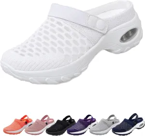 Women's Orthopedic Clogs with Air Cushion Support to Reduce Back and Knee Pressure, Walking Shoes Slippers Sandals
