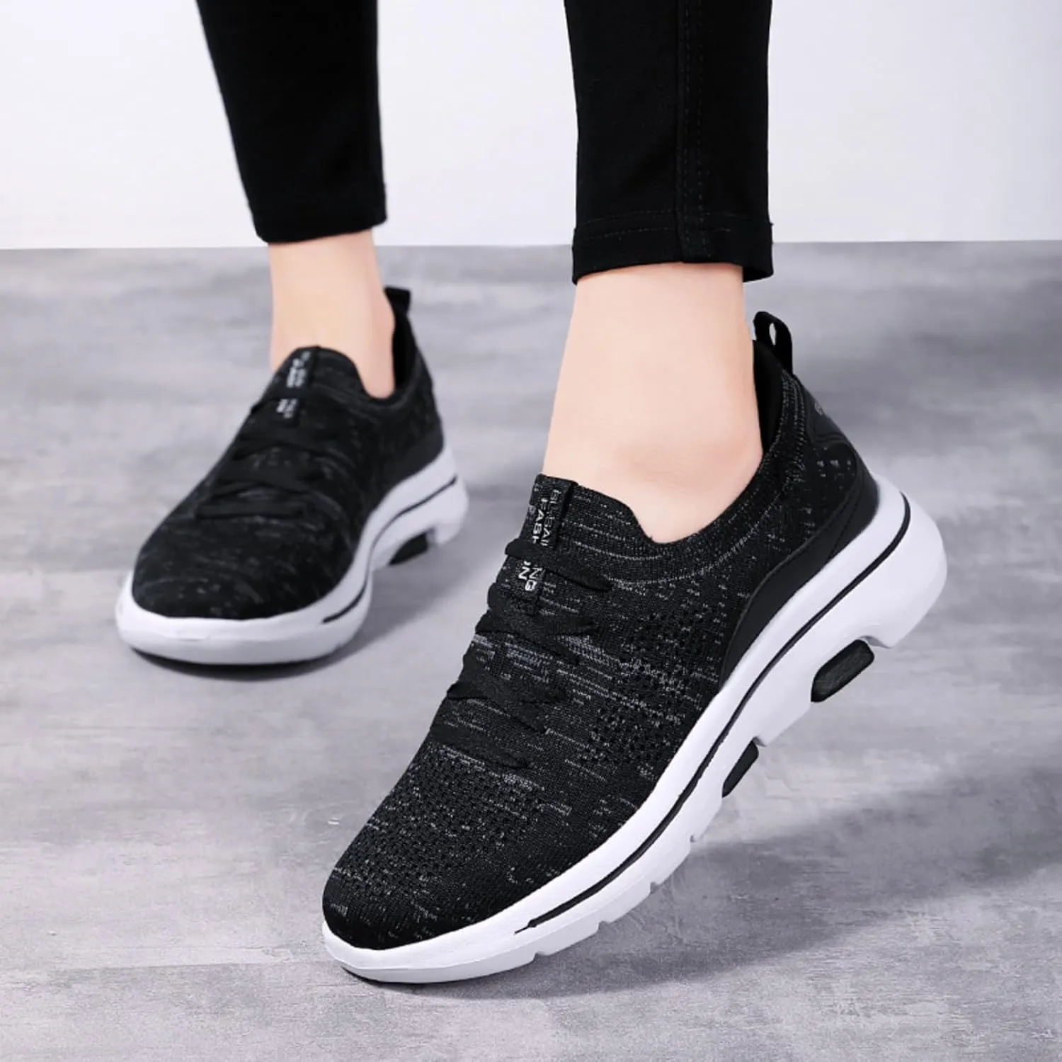 Women's Slip On Walking Sneakers Running Shoes Workout Lightweight Non Slip Tennis Memory Foam Shoes for Sport Travel Gym