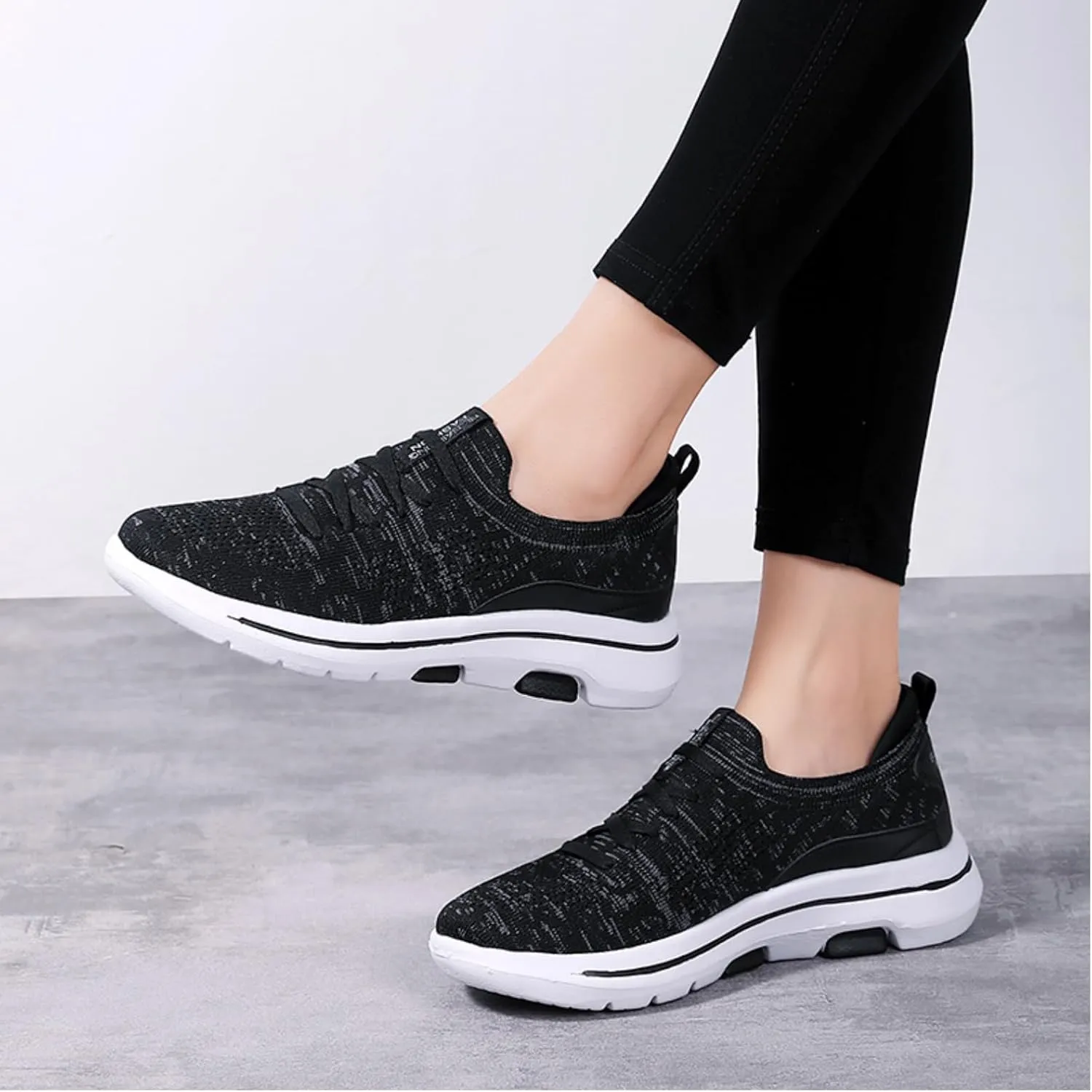 Women's Slip On Walking Sneakers Running Shoes Workout Lightweight Non Slip Tennis Memory Foam Shoes for Sport Travel Gym
