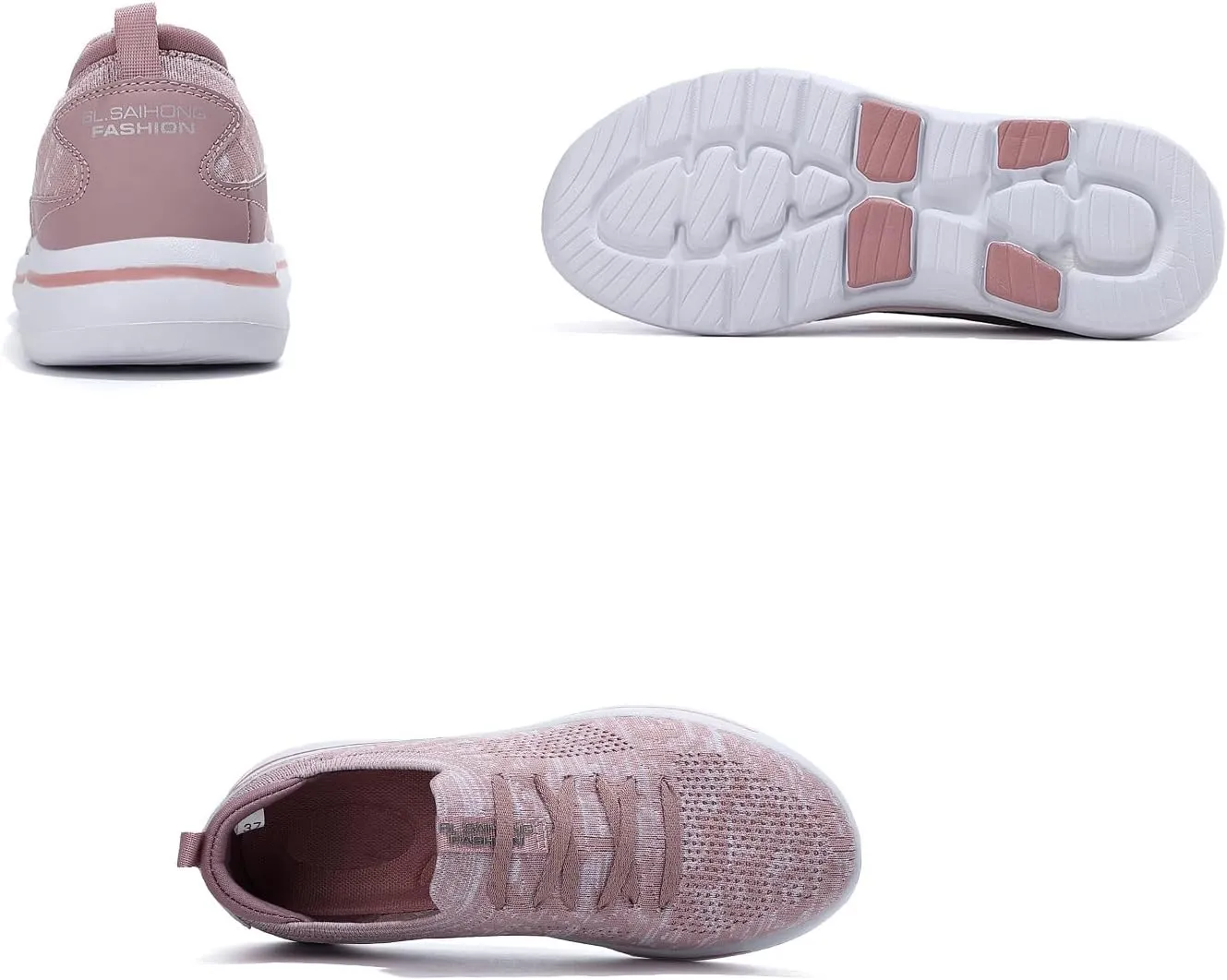 Women's Slip On Walking Sneakers Running Shoes Workout Lightweight Non Slip Tennis Memory Foam Shoes for Sport Travel Gym