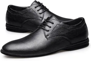 Working Formal Shoes for Men Vegan Leather Lace Up Brogue Non Slip Outdoor
