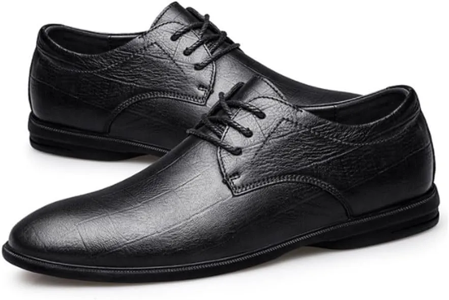 Working Formal Shoes for Men Vegan Leather Lace Up Brogue Non Slip Outdoor